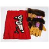 Image 1 : HAND MADE NATIVE GLOVES AND PILLOWCASE