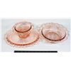 Image 1 : VINTAGE PINK ANCHOR HOCKING GLASS WARE