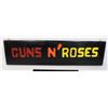 Image 1 : VINTAGE HANDMADE “GUNS N ROSES” WOODEN SIGN WALL