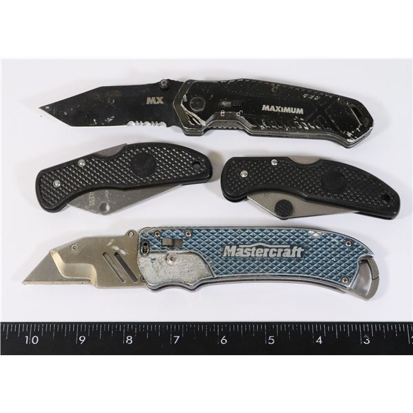 LOT OF 4 POCKET KNIVES
