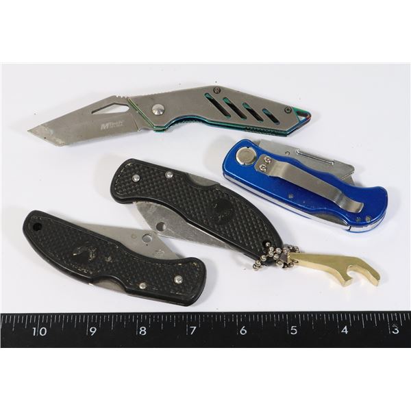 LOT OF 4 POCKET KNIVES