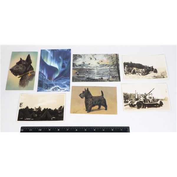 7 ASSORTED POST CARDS