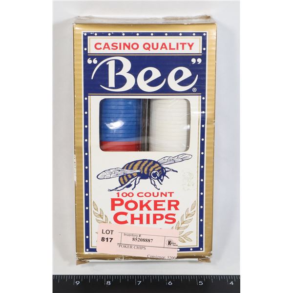 "BEE"POKER CHIPS