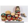 Image 1 : LOT OF 3 - RUSSIAN MATRYOSHKA NESTING DOLLS
