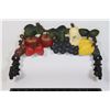 Image 1 : HEAVY CAST IRON FRUIT THEMED PAPER TOWEL HOLDER
