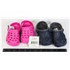 Image 1 : TWO KIDS CROCKS LIKE SHOES (ATHLETIC WORKS BRAND)