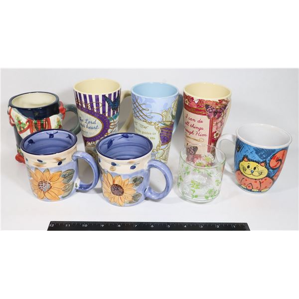LOT OF ASSORTED VINTAGE MUGS