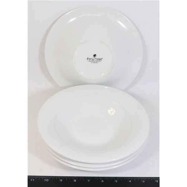 SET OF 4 ART DE CUISINE PROFESSIONAL; PORCELAIN