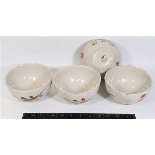 SET OF 4 MAYFAIR & JACKSON CEREAL BOWLS