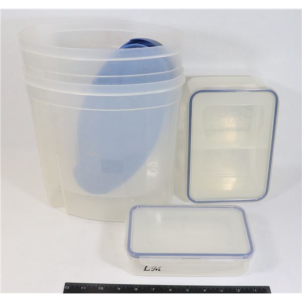 BOX WITH LID LOCK CONTAINERS AND RUBBERMAID