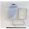 Image 1 : BOX WITH LID LOCK CONTAINERS AND RUBBERMAID