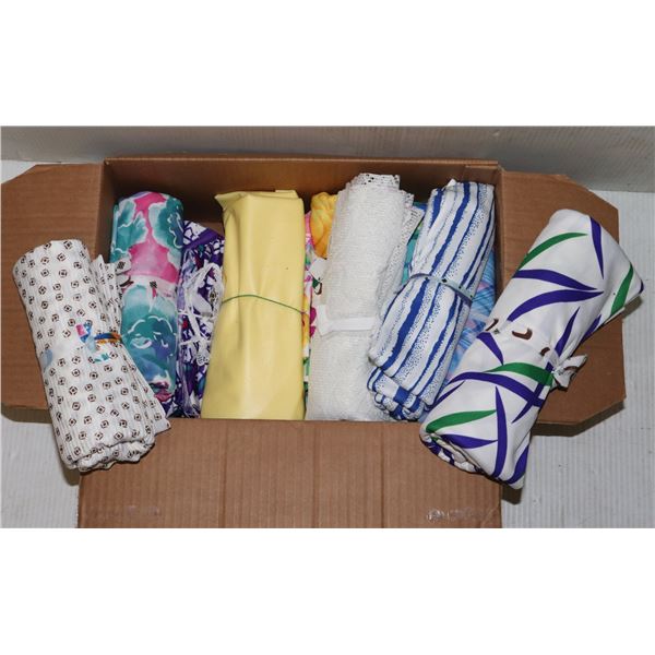 BOX OF FABRIC