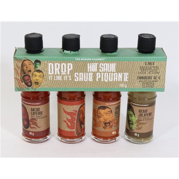 NEW 4 PACK DROP IT LIKE ITS HOT SAUCE SET