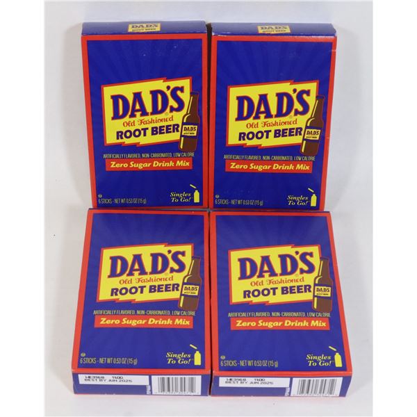 UNOPENED DADS OLD FASHIONED ROOT BEER ZERO SUGAR