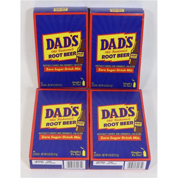 UNOPENED DADS OLD FASHIONED ROOT BEER ZERO SUGAR
