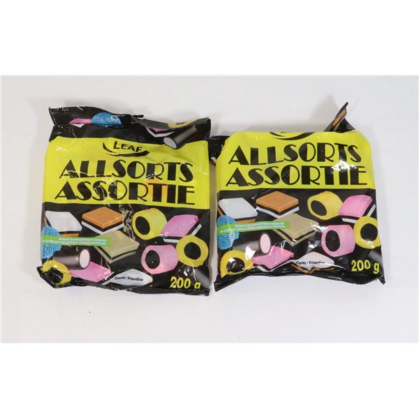 TWO PACKS OF ALL SORTS 200G EACH