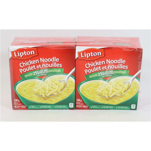 TWO PACKS OF LIPTON CHICKEN NOODLE SOUP