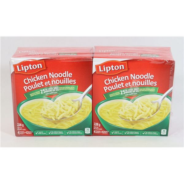 TWO PACKS OF LIPTON CHICKEN NOODLE SOUP