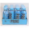 Image 1 : 12 PACK CASE OF PRIME BLUE RASPBERRY DRINK