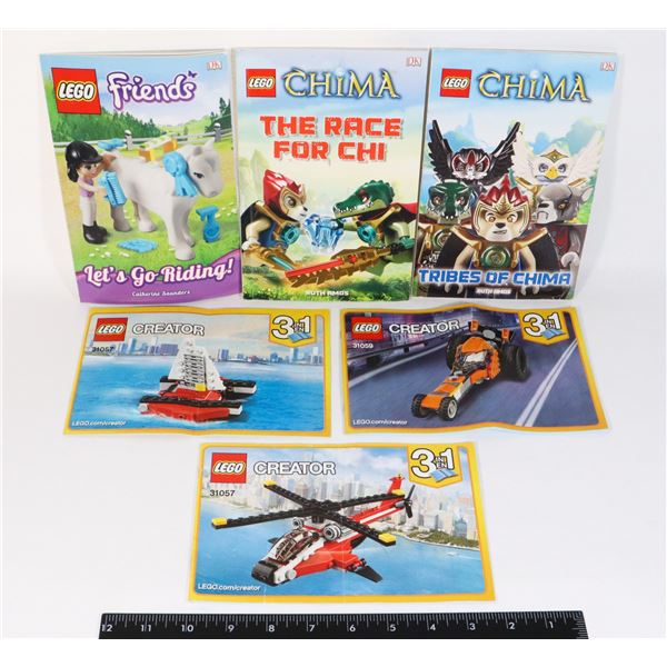 BUNDLE OF LEGO CREATOR INSTRUCTION MANUALS