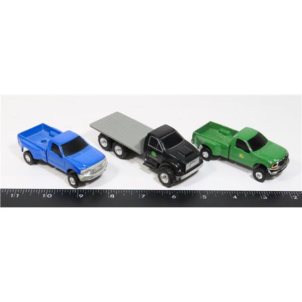 3 FORD TRUCKS  - 2 "JOHN DEERE" LOGOS
