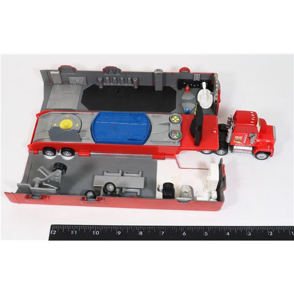 1   CARS  MACK AND TRAILER (NO BACK DOOR)