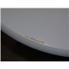 Image 2 : ROUND TOP WOOD TABLE, BASE HAS BEEN PAINTED