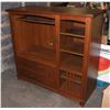 Image 1 : WOOD LOOK TV HUTCH, GOOD OVERALL CONDITION
