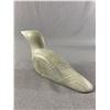 Image 2 : Carved Stone Loon Signed & Numbered. Metiq Label 7679. Approx. 7"L
