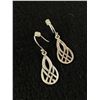 Image 2 : Pair Of Vintage Sterling Silver Dangle Earrings Marked 925