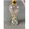 Image 4 : Beautiful Vintage Opalescent Blown Glass Atomizer Perfume Bottle - 7.5" Tall