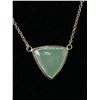 Image 2 : Pretty Sterling Silver Necklace w/ Green Onyx