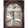 Image 2 : Vintage Tempus Fugit 31 Day Wind-Up Clock w/ Key, In Wood Cabinet. Approx. 27" x 11.5" x 4" NO SHIPP