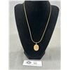 Image 2 : Nice Assortent Of Gold Plated Jewelry Including 30" L Two-Tone Rope Chain Marked Monet