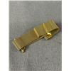 Image 2 : Interesting Gold Tone Band Bracelet w/ Strong Magnetic Closure