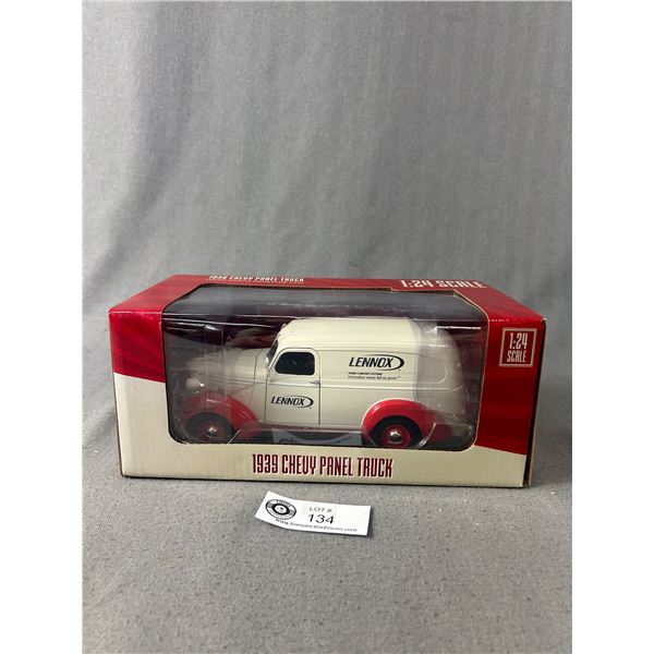 1:24 Scale "Lennox" 1939 Chevy Panel Truck Die Cast Metal Collectible In Original Box