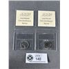 Image 1 : 2 Canadian Coins w/ ICCS Certification In Protective Folder - 1970 25c Quarter & 1984 5c Nickle