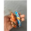 Image 2 : 4 Hand Painted  & Signed West  Coast First Nations Wood Bangle Bracelets