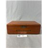 Image 2 : Vintage House Of Lords Petit Coronas Wood Cigar Box.  Approx. 9" x 3" x 5.5"