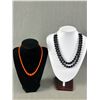 Image 2 : 6 Assorted Vintage Beaded Necklaces. 15" - 22" L