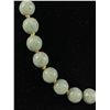 Image 2 : Pretty 18" Knotted Green Speckled Stone Beads Necklace