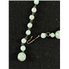Image 4 : Pretty 18" Knotted Green Speckled Stone Beads Necklace