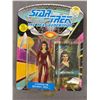 Image 1 : 1993 Playmates "Star Trek The Next Generation" Counselor Deanna Troi Action Figure w/ Skybox Card & 