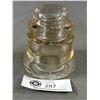 Image 3 : 2 Vintage Dominion Glass Insulators, 1 w/ Wood Pole