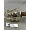 Image 5 : 2 Vintage Dominion Glass Insulators, 1 w/ Wood Pole