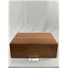 Image 3 : 13" x 9" x 4.5"  Cedar Wood Cigar Humidor w/ Cigars