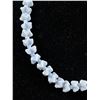 Image 2 : Vintage 15" L Blue Milky Beaded Necklace w/Spacers
