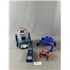 Image 1 : Vintage Radio Shack ROBIE R/C Talking Robot Plus 2 Robot Spider Toys