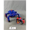 Image 4 : Vintage Radio Shack ROBIE R/C Talking Robot Plus 2 Robot Spider Toys