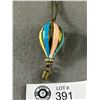 Image 2 : Vintage 1950's Enamel Helium Balloon Pendant w/ Chain Necklace